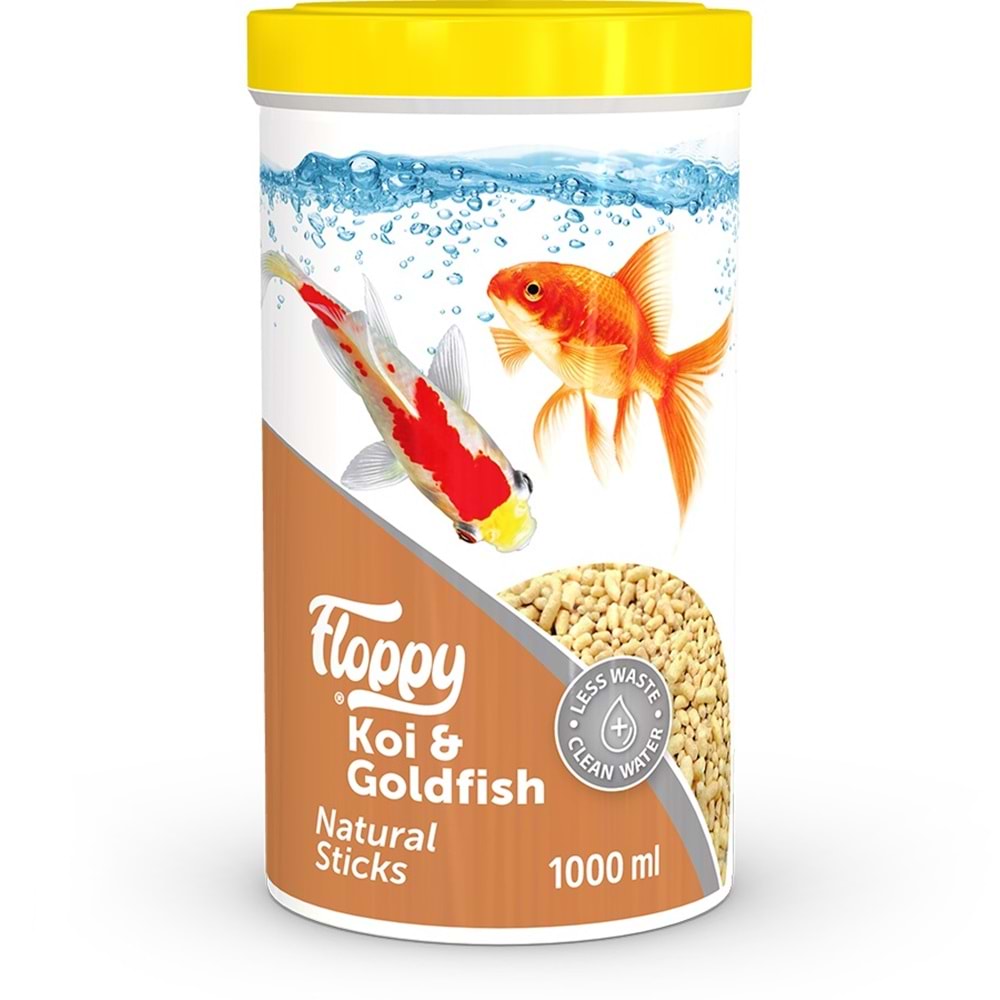 FLP034-FLOPPY KOI&GOLDFISH NATURAL STICKS 1L