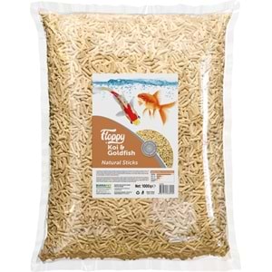 FLP035-FLOPPY KOI&GOLDFISH NATURAL STICKS 1KG