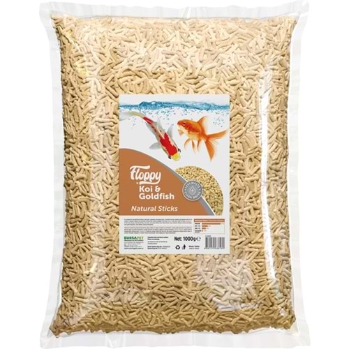 FLP035-FLOPPY KOI&GOLDFISH NATURAL STICKS 1KG