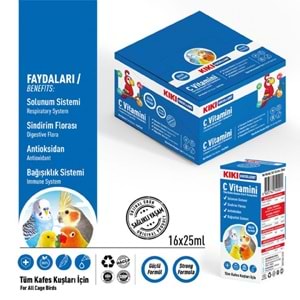 KB105-KIKI EXCELLENT KUŞ C VİTAMİNİ 25ML 16LI