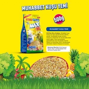 KB301-KIKI EXCELLENT BALLI MUHABBET KUŞU YEMİ 500GR 12Lİ