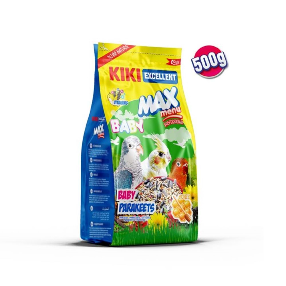 KB304-KIKI EXCELLENT YAVRU PAREKET YEMİ 500GR 12Lİ