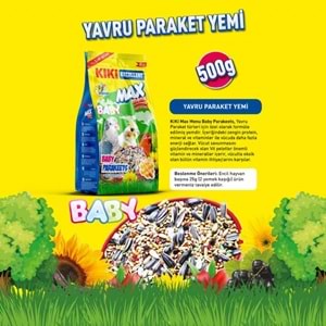 KB304-KIKI EXCELLENT YAVRU PAREKET YEMİ 500GR 12Lİ