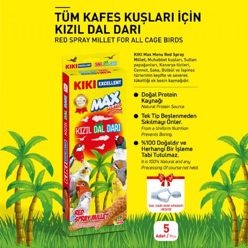 KB332-KIKI EXCELLENT DOĞAL KIZIL DAL DARI