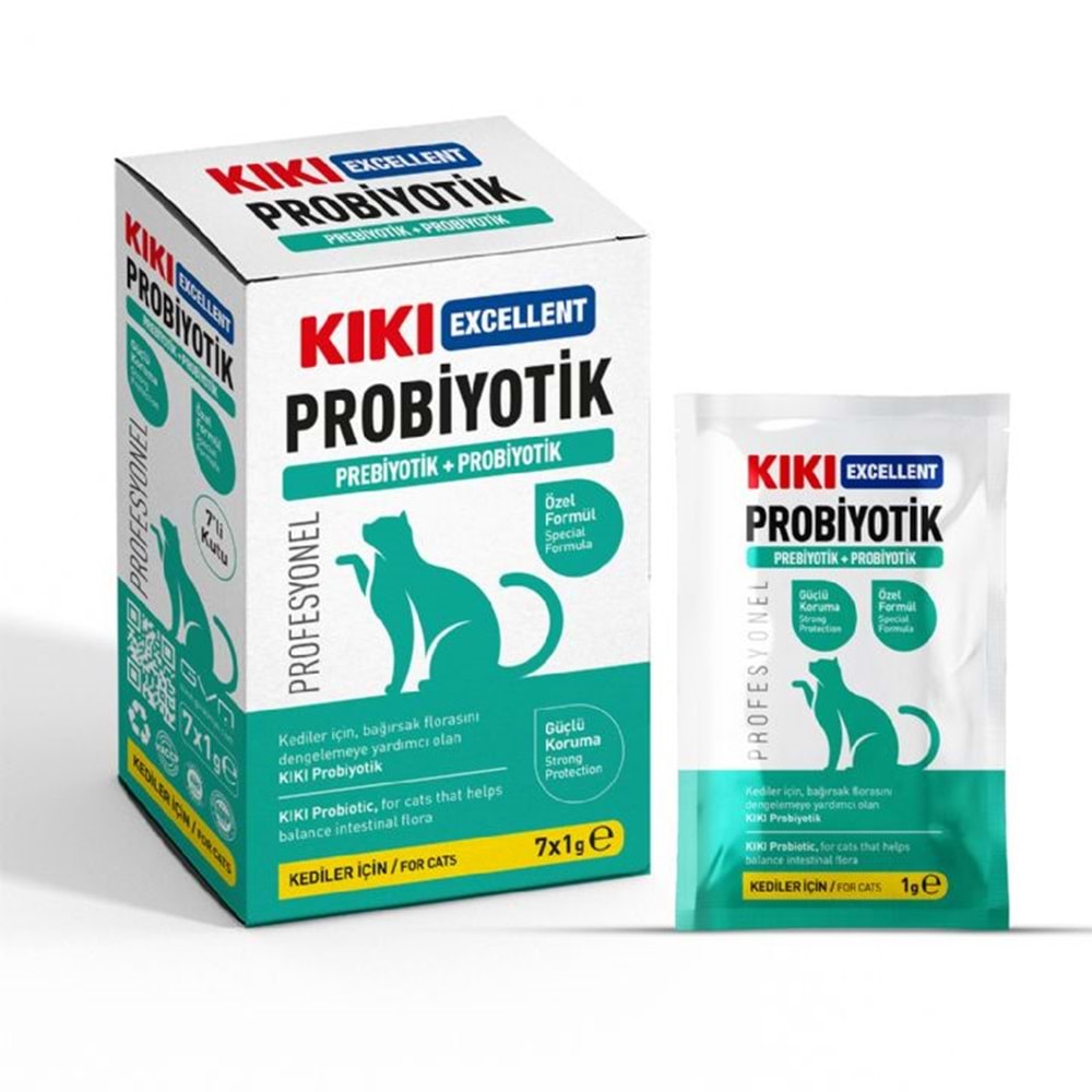 KC111B7-KIKI EXCELLENT KEDİ PROBİYOTİK SAŞE 1GR 7Lİ