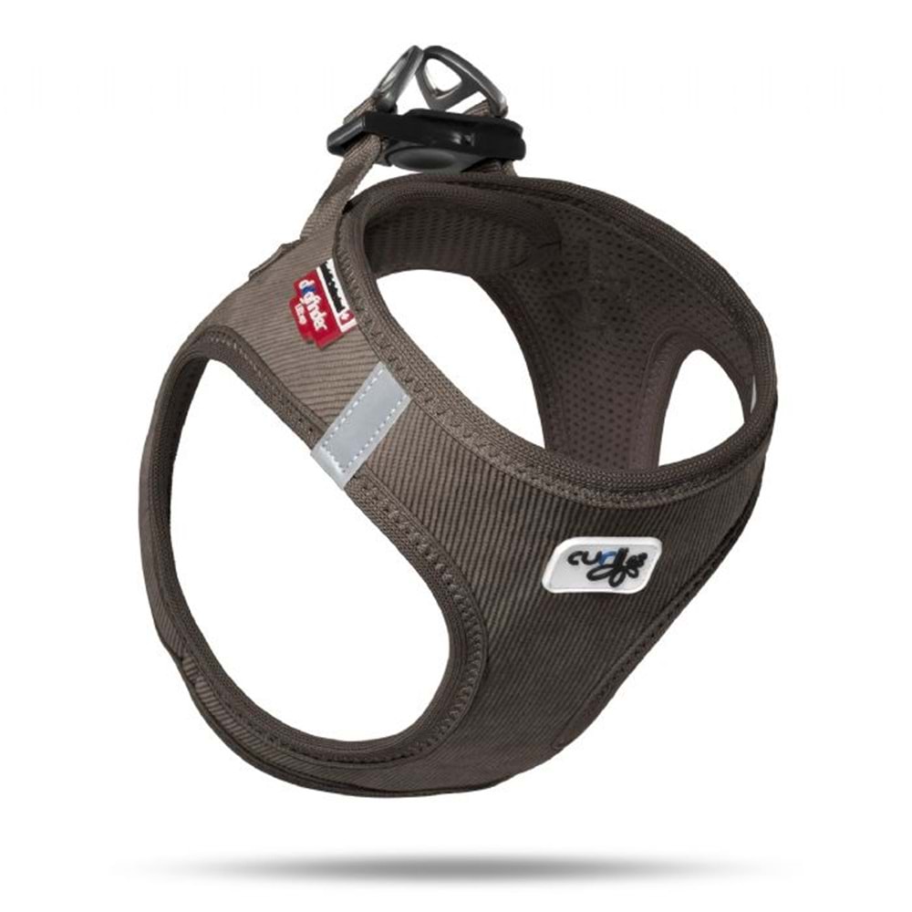 SU1521-CURLI VEST HARNESS CORD BROWN 2XS