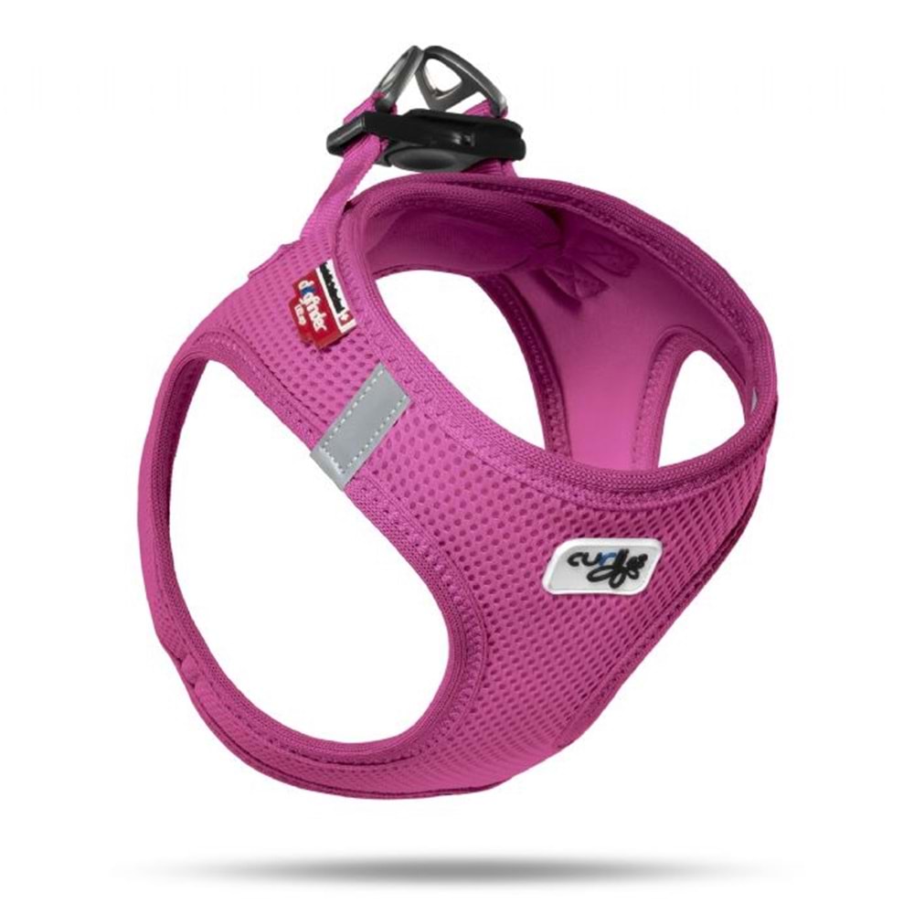 SU2273-CURLI VEST HARNESS AIR-MESH FUCHSIA 3XS