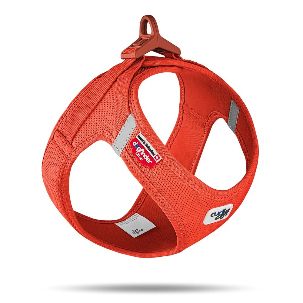 SU2832-CURLI VEST HARNESS CURLI CLASP AIR-MESH SUN ORANGE S