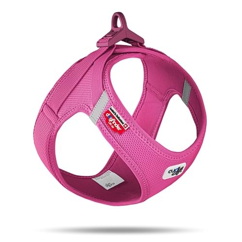 SU2847-CURLI VEST HARNESS CURLI CLASP AIR-MESH FUCHSIA M