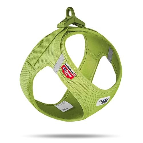 SU2851-CURLI VEST HARNESS CURLI CLASP AIR-MESH LIME 2XS