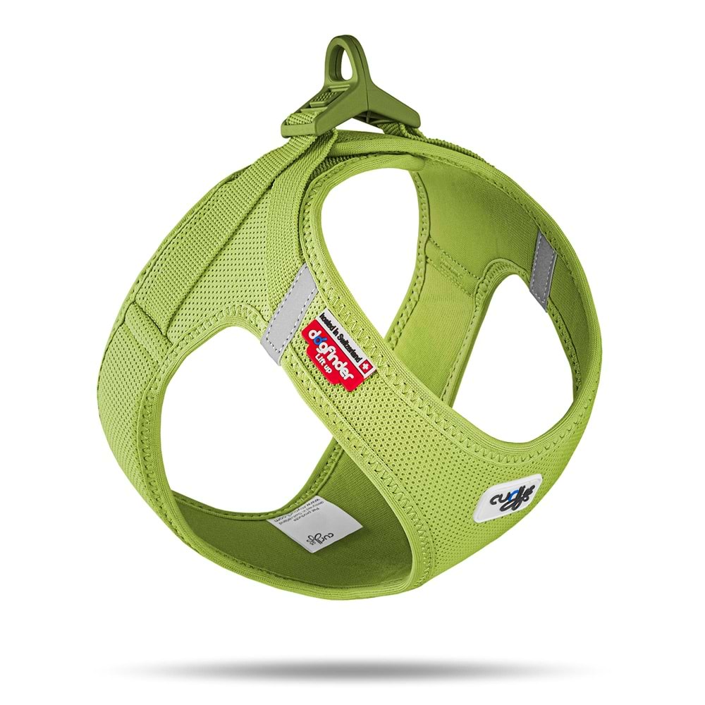 SU2853-CURLI VEST HARNESS CURLI CLASP AIR-MESH LIME S