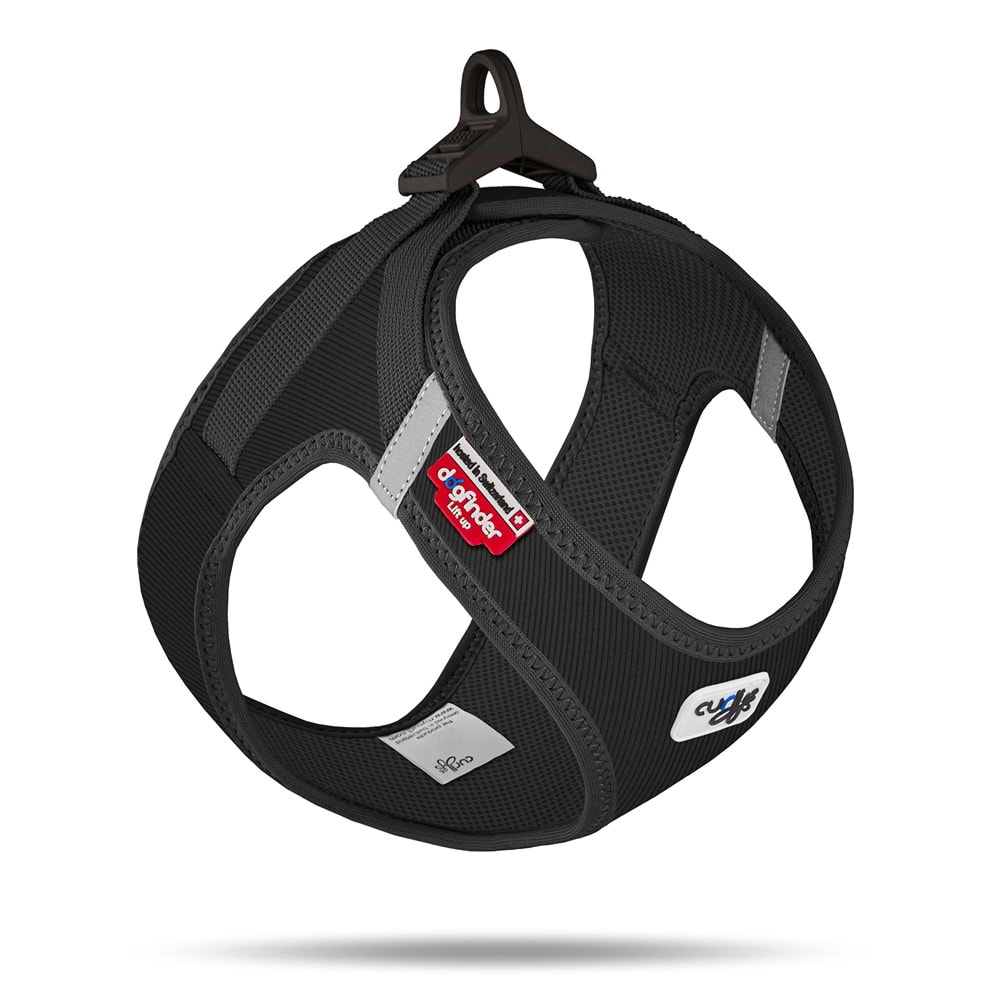SU2974-CURLI VEST HARNESS CURLI CLASP CORD BLACK L