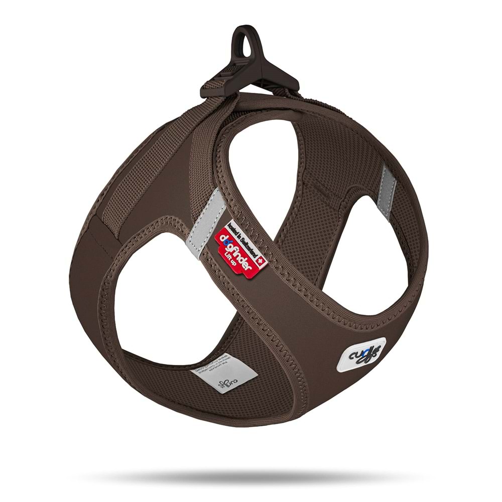 SU2995-CURLI VEST HARNESS CURLI CLASP SOFTSHELL BROWN 2XS
