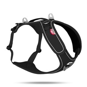 SU3593-CURLI BELKA HARNESS ADJUSTABLE NECK BLACK 3XL