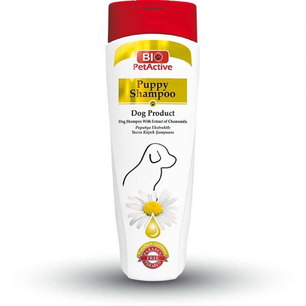 BIO PETACTİVE PAPATYA ÖZLÜ YAVRU KÖPEK ŞAMPUANI 400ML