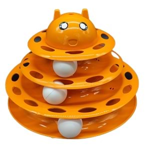 07771-CATLİFE 3 KATLI KEDİ OYUNCAĞI MİX COLOR