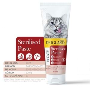 YNC-4061 PETGUARD STERİLİSED KEDİ PASTE 100ML