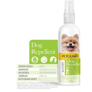 YNC-4313 PETGUARD DOG REPELLENT KÖPEKLER İÇİN MEKAN UZAKLAŞTIRICISI 250ML